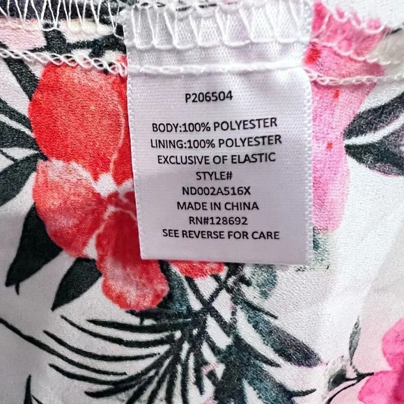 Madden Girl Madden NYC White & Pink Floral Tiered Halter Mini Dress 1X NWT - Picture 9 of 11